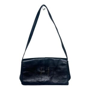 Guess Y2K Black Leather Shoulder Bag